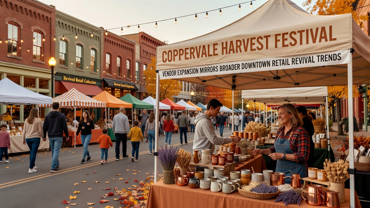 Coppervale Harvest Festival Vendor Expansion Mirrors Broader Downtown Retail Revival Trends
