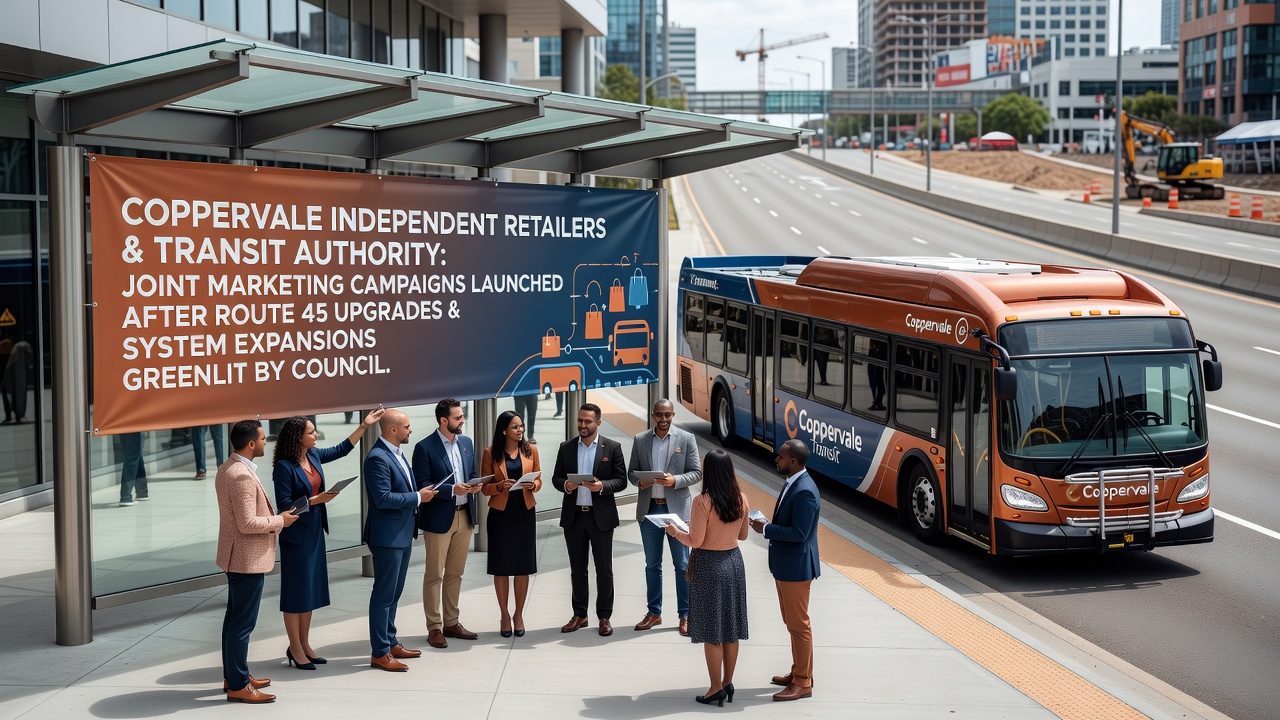 Coppervale Retailers and Transit Authority Form Marketing Alliance After Route 45 Upgrades